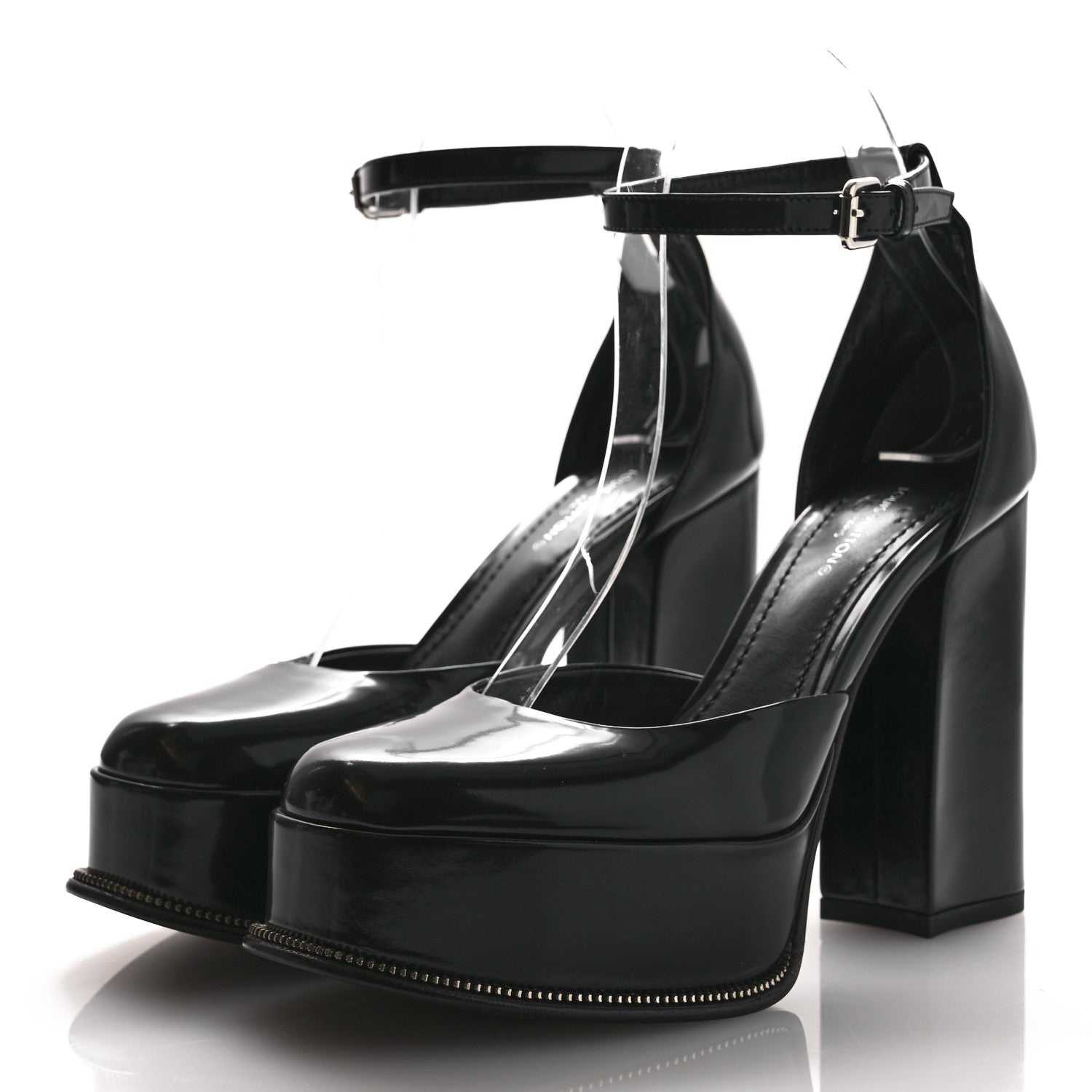Louis Vuitton Patent Fame Platform Pumps 36  Black 4 of 10