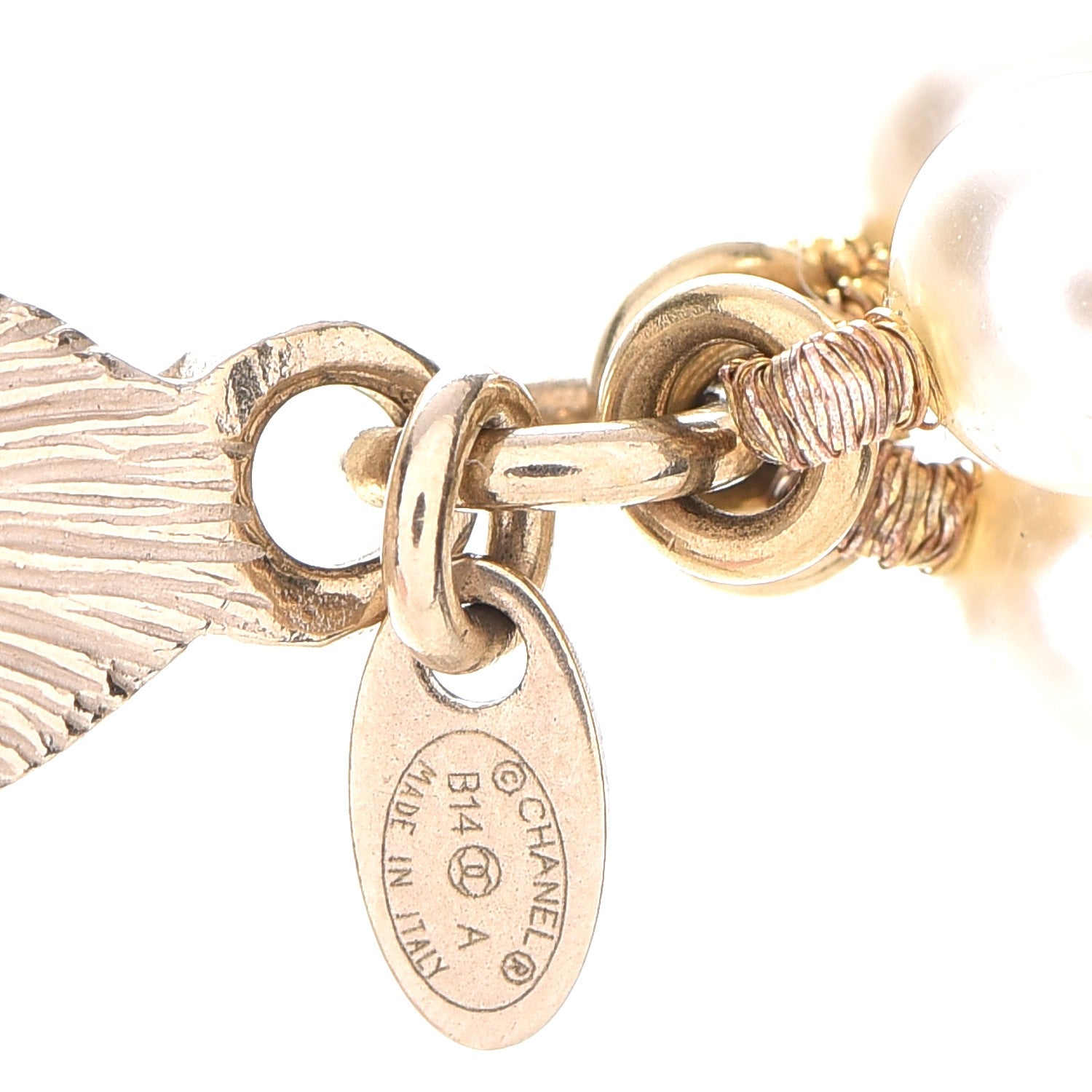 Chanel Pearl Multi Strand CC Necklace Gold 6 of 6