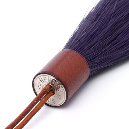 Hermes Horse Hair Barenia Tassel Bag Charm Purple 3 of 4