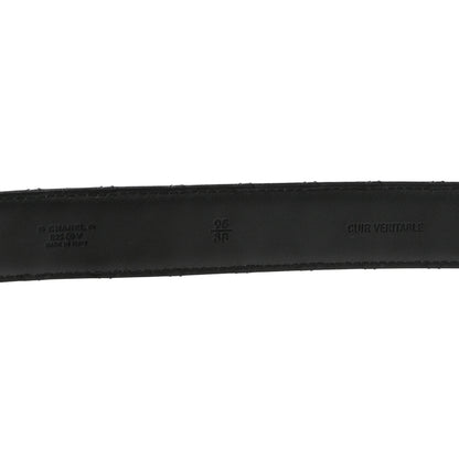 Chanel Calfskin Quilted CC Chain Belt 95 38 Black 3 of 5
