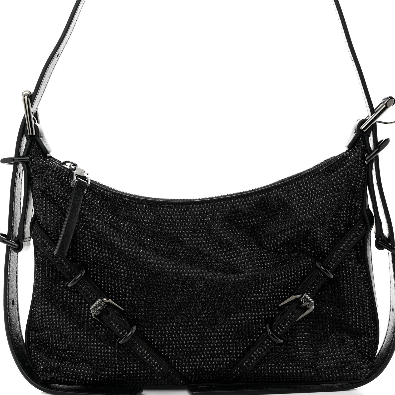 Givenchy Satin Strass Mini Voyou Boyfriend Party Bag Black 8 of 10