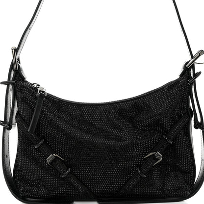 Givenchy Satin Strass Mini Voyou Boyfriend Party Bag Black 8 of 10