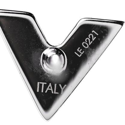 Louis Vuitton Essential V Stud Earrings Silver 4 of 4