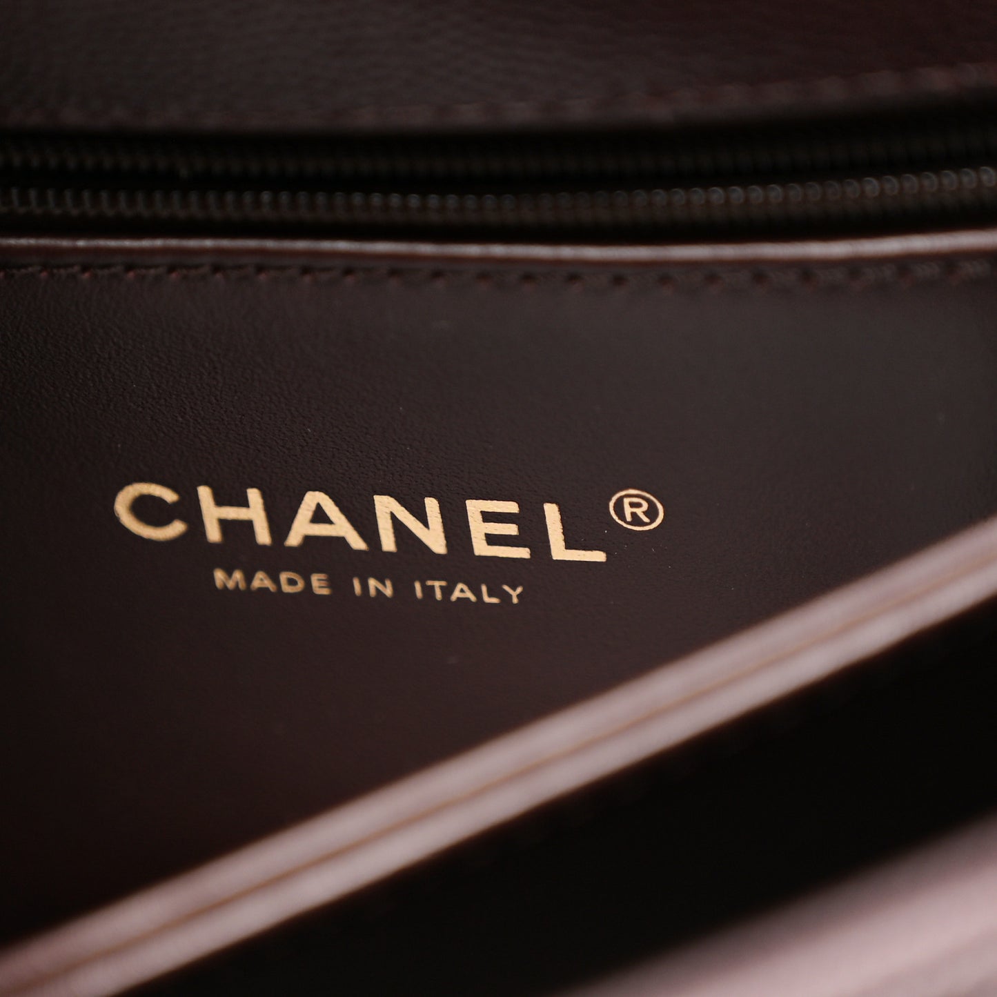 Caviar Quilted Mini Coco Handle Flap Burgundy