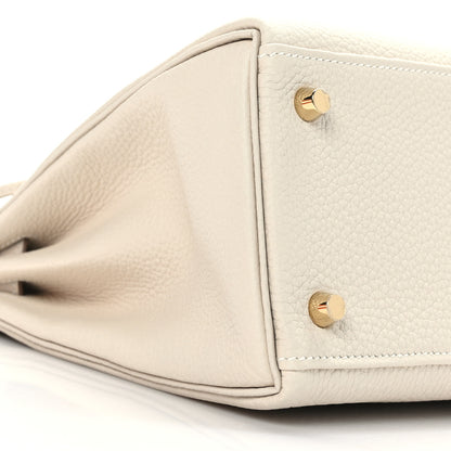 Hermes Togo Kelly Retourne 28 Craie 8 of 10