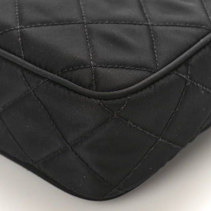 Prada Nylon Tessuto Impuntu Quilted Bandoliera Crossbody Bag Black 8 of 9