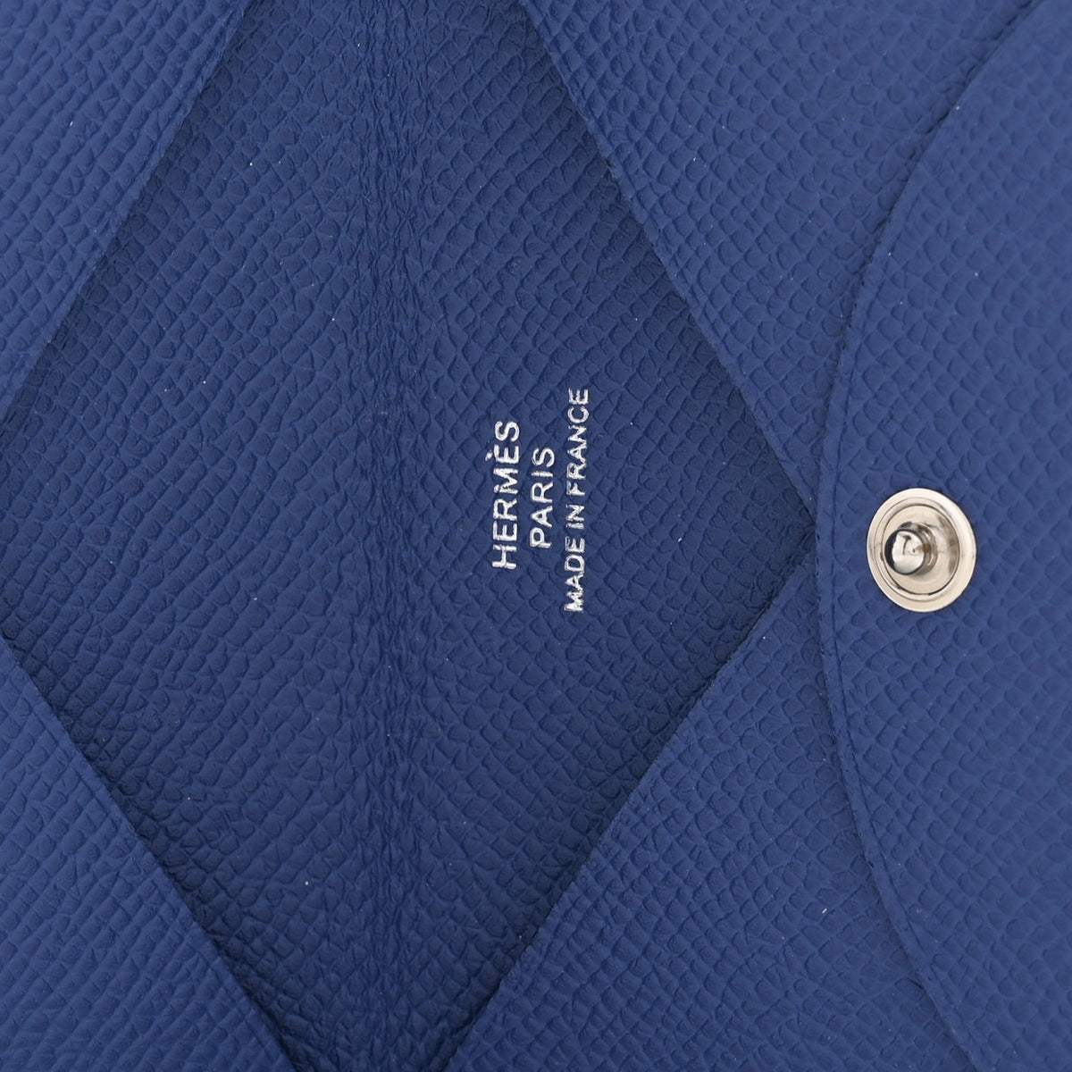 Hermes Epsom Calvi Card Case Deep Bleu 6 of 8