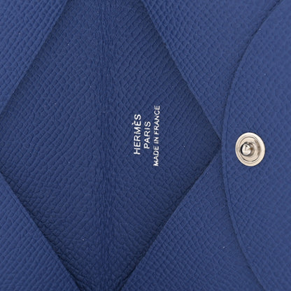 Hermes Epsom Calvi Card Case Deep Bleu 6 of 8
