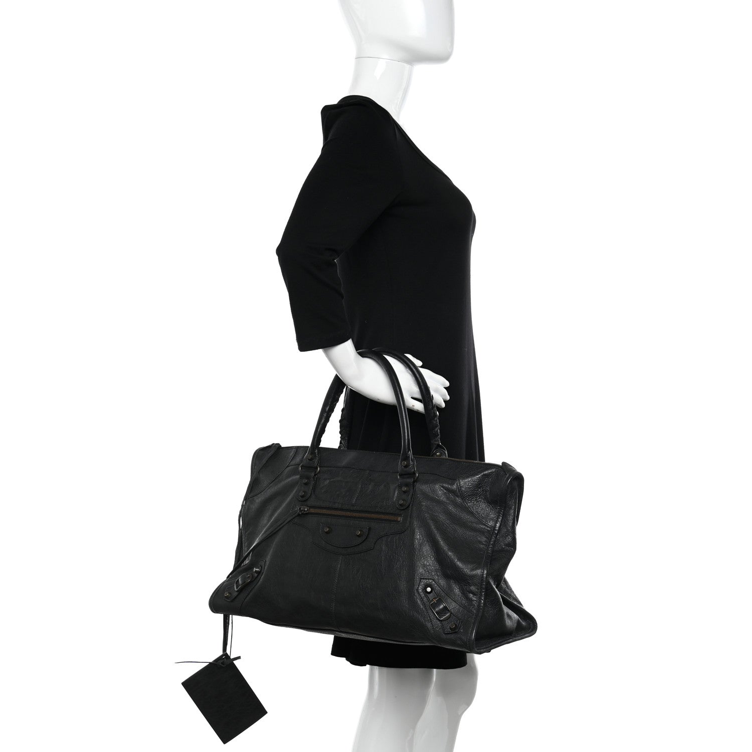 Balenciaga Agneau Classic Hardware Work Black 2 of 11