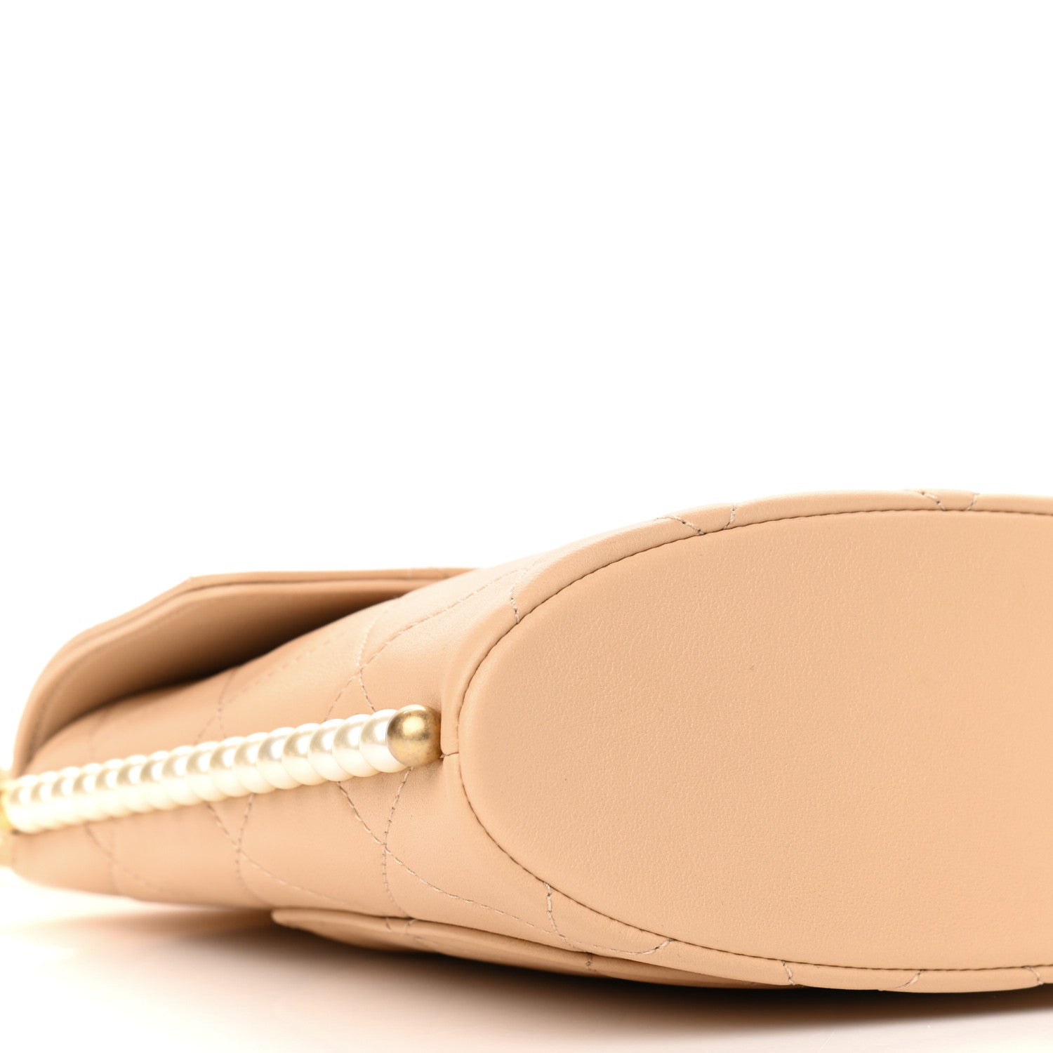 Chanel Calfskin Quilted Pearl Small Hobo Bag Beige 8 of 9
