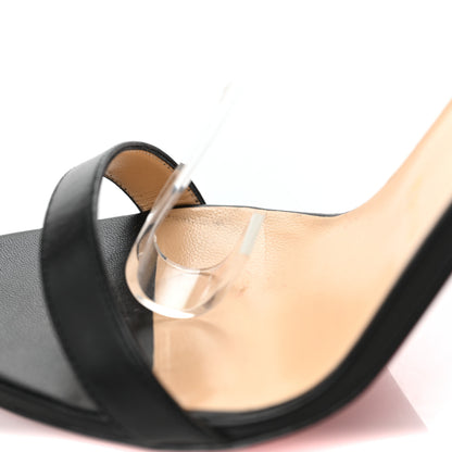 Christian Louboutin Shiny Nappa PVC Jonatina 100 Sandals 38.5 Black 8 of 9