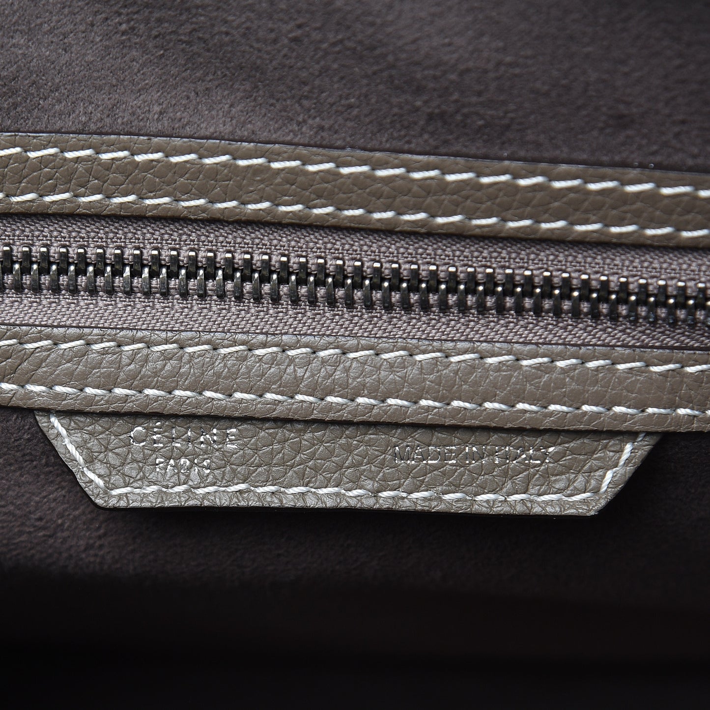 Drummed Calfskin Micro Luggage Souris