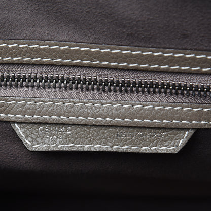 Celine Drummed Calfskin Micro Luggage Souris 6 of 16