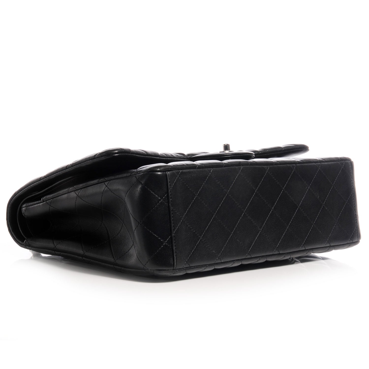 Chanel Lambskin Quilted Maxi Double Flap Black 4 of 9