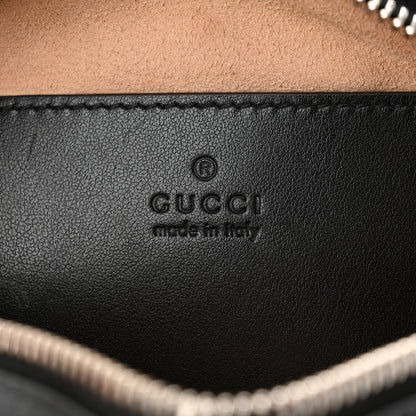 Gucci Calfskin Matelasse Aria Mini GG Marmont Chain Shoulder Bag Black 6 of 10