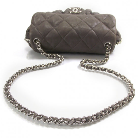 Chanel Washed Lambskin Quilted Medium Chain Around Messenger Taupe 5 of 12