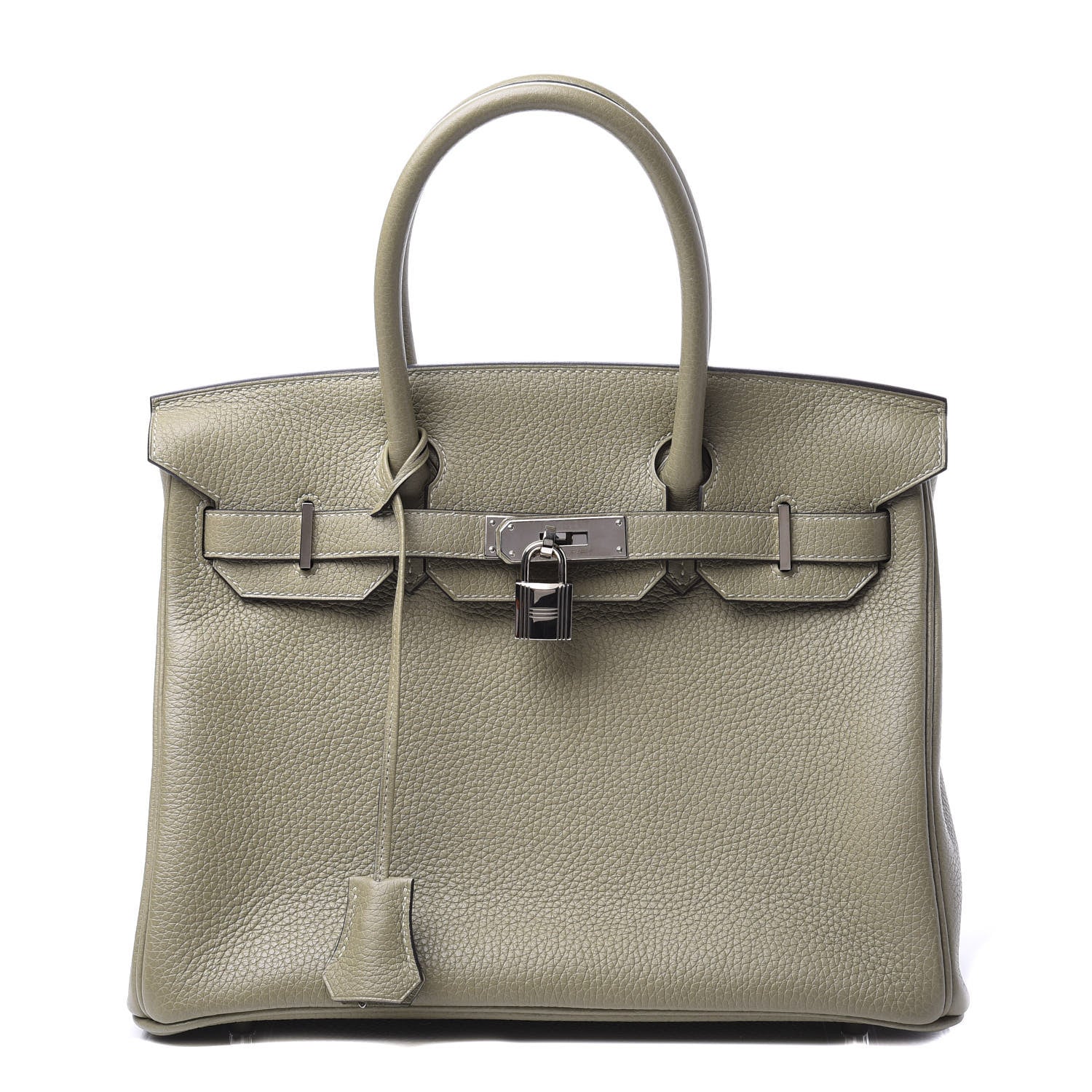 Hermes Taurillon Clemence Birkin 30 Sauge 1 of 11