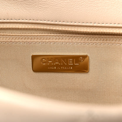 Chanel Lambskin Quilted Large Chanel 19 Flap Beige 6 of 13