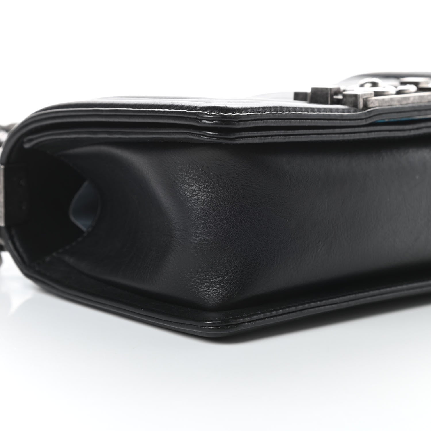 Chanel Calfskin Double Stitch Small Boy Flap Black 9 of 13