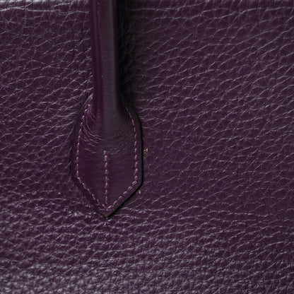 Hermes Taurillon Clemence Birkin 35 Raisin 38 of 44