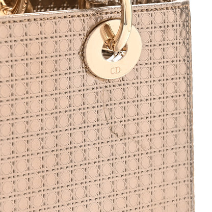 Christian Dior CHRISTIAN DIOR Metallic Patent Micro-Cannage Medium Lady Dior 13 of 13