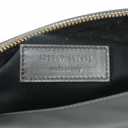 FASHIONPHILE SAINTLAURENTLeatherClassicDuffle6BagGray 7 of 8