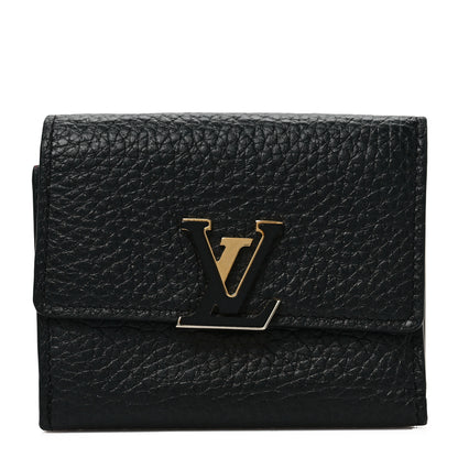 Louis Vuitton Taurillon Capucines XS Wallet Black 1 of 7