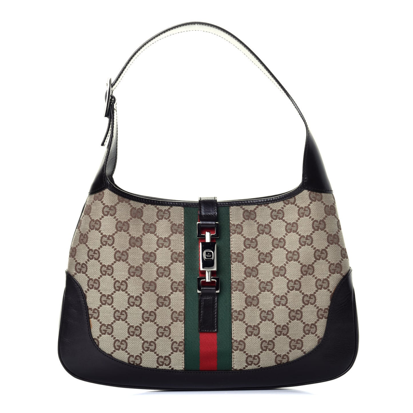 Monogram Web Jackie O Hobo Dark Brown
