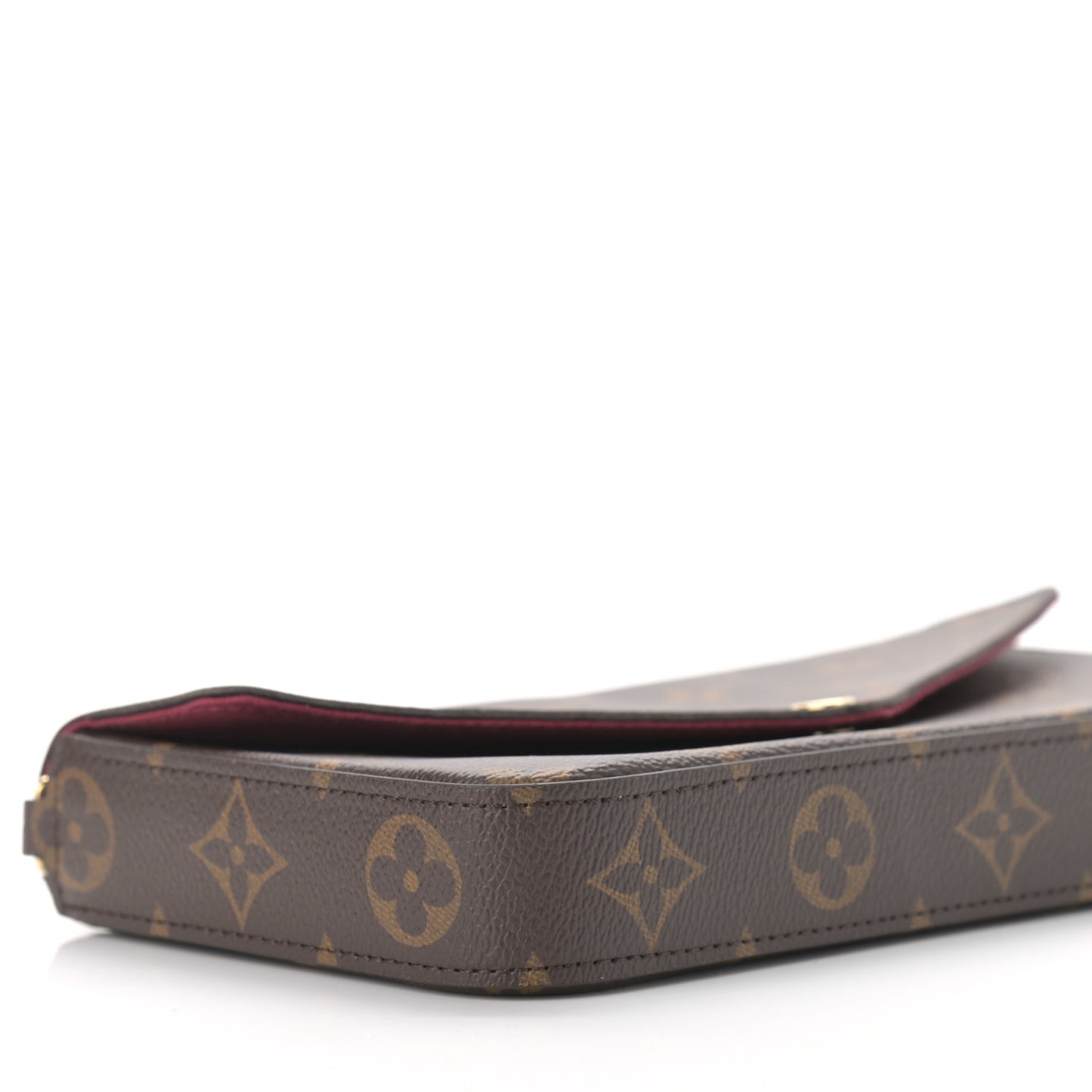 Monogram Pochette Felicie Chain Wallet Fuchsia