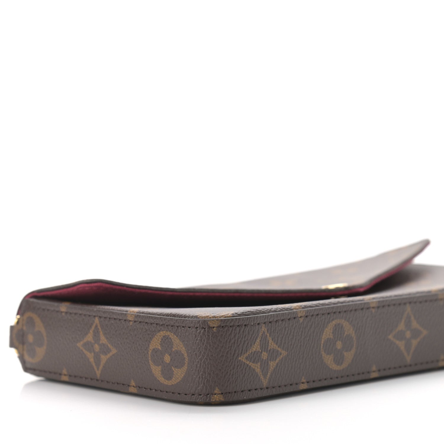 Louis Vuitton Monogram Pochette Felicie Chain Wallet Fuchsia 8 of 10
