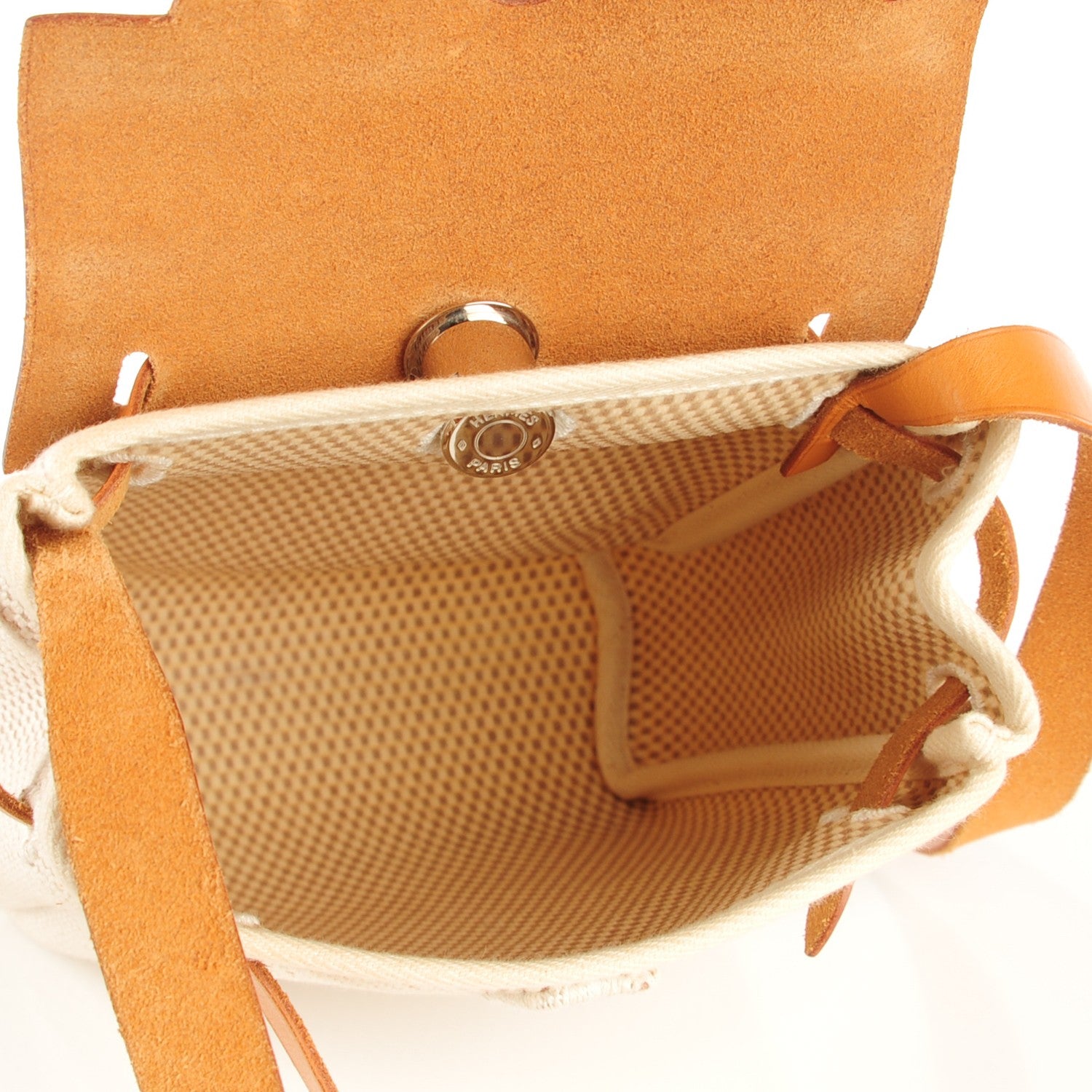 Hermes Toile Natural Barenia Herbag TPM Natural Black 5 of 9