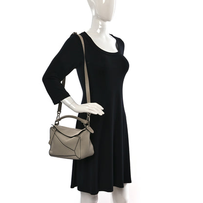 Loewe Calfskin Small Puzzle Bag Light Oat 2 of 18