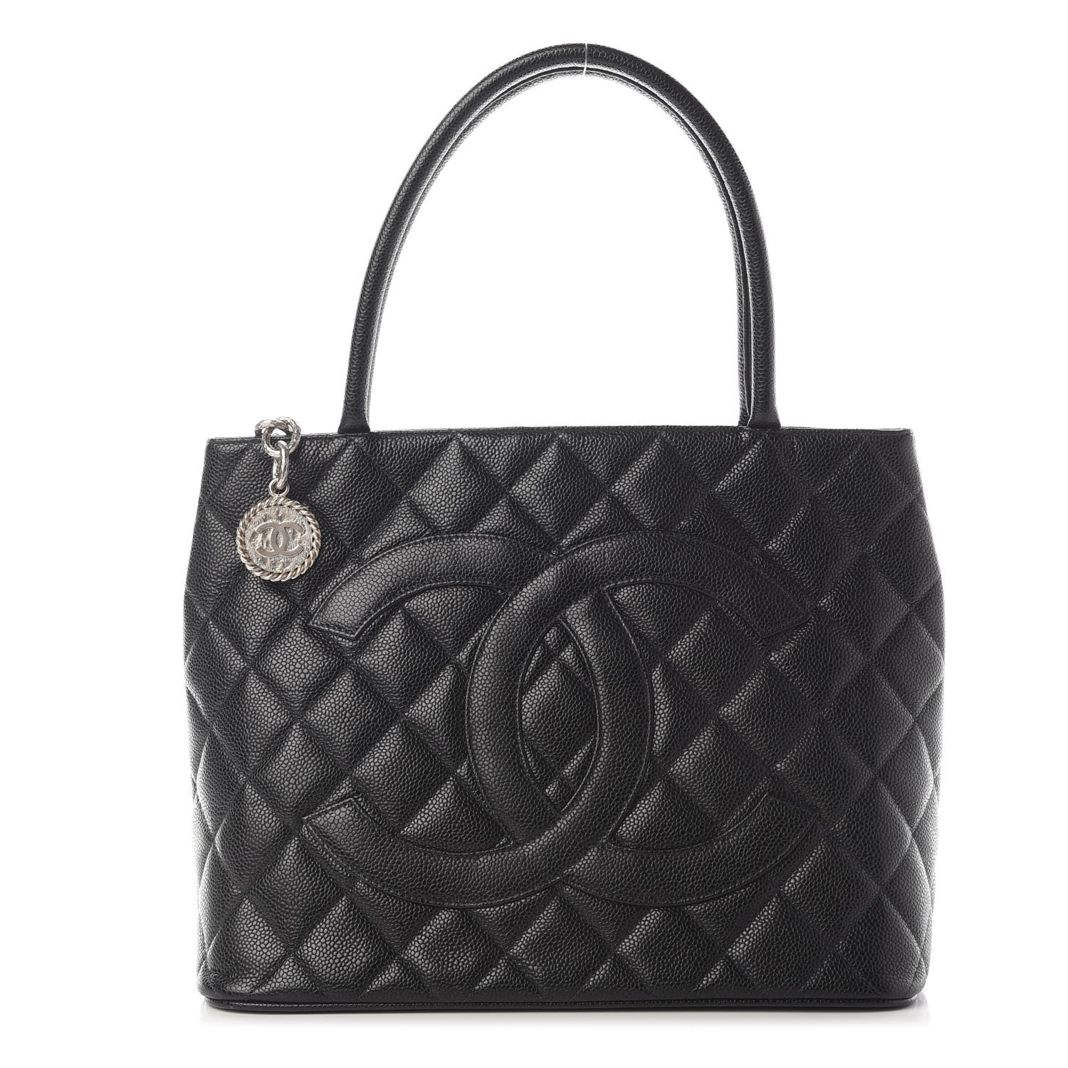 Chanel Caviar Quilted Medallion Tote Black 1 of 9
