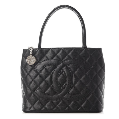 Chanel Caviar Quilted Medallion Tote Black 1 of 9