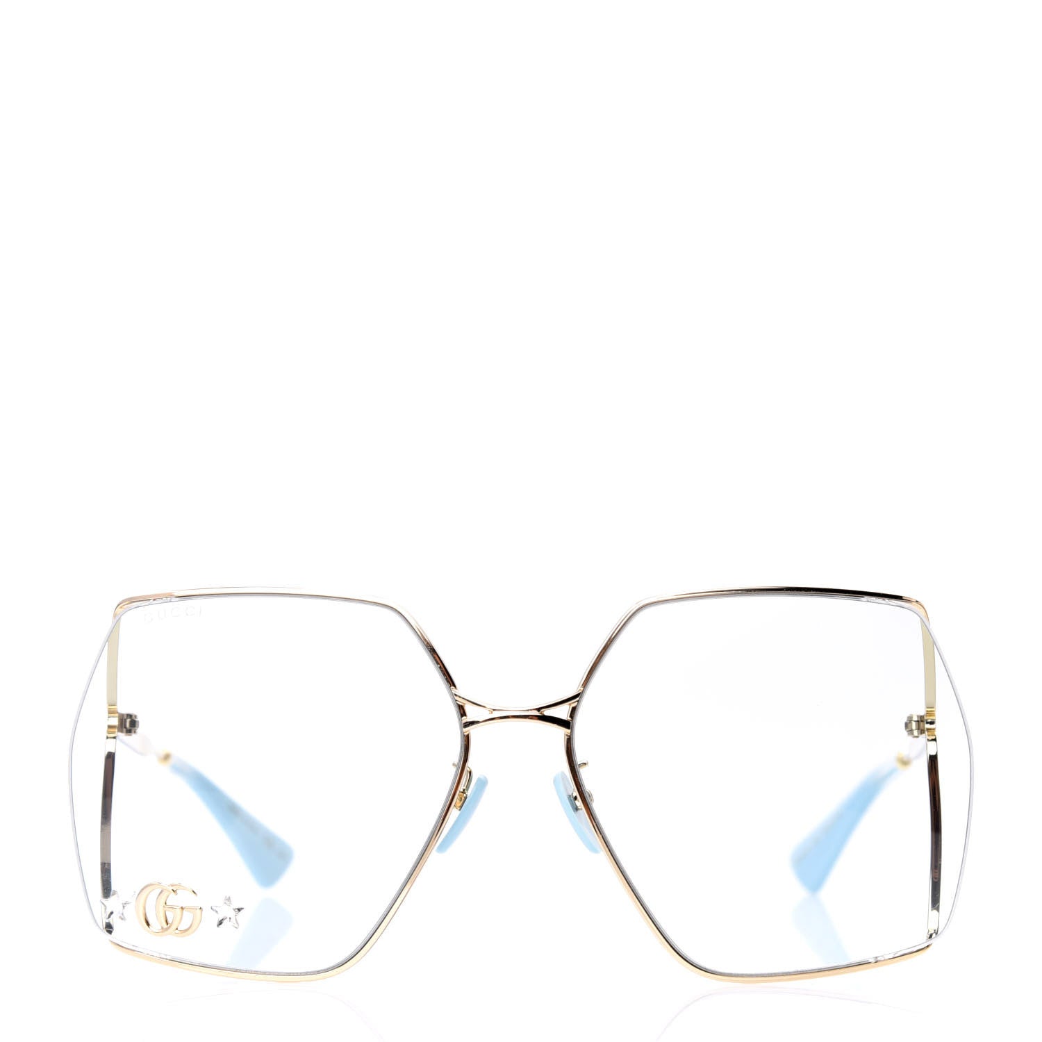 Gucci Metal Sunglasses GG0817S Gold 2 of 8
