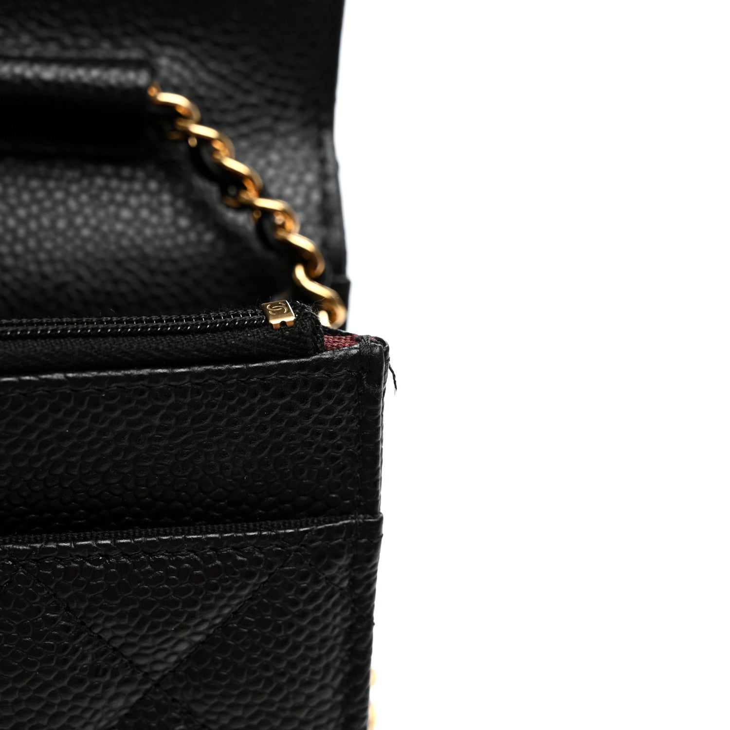 Chanel Caviar Quilted Wallet on Chain WOC Black 12 of 12