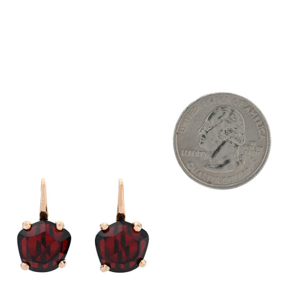Pomellato 18K Rose Gold Garnet Lola Drop Earrings 2 of 4