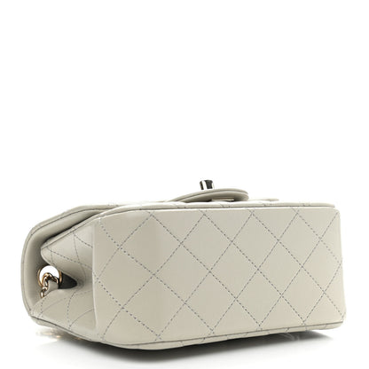 Chanel Lambskin Quilted Mini Square Flap Grey 4 of 11