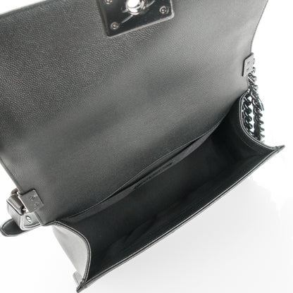 Chanel Caviar Quilted Medium Boy Flap So Black 6 of 9