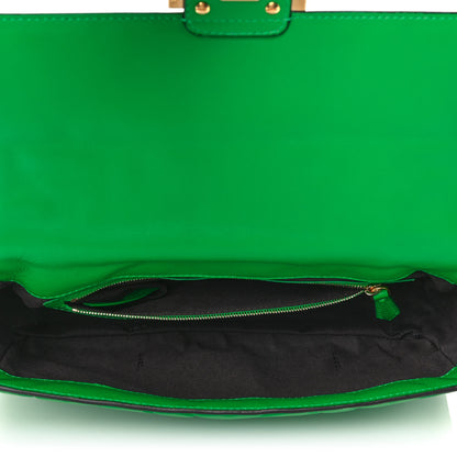 Fendi Nappa FF 1974 Embossed Baguette Tomatillo 4 of 9