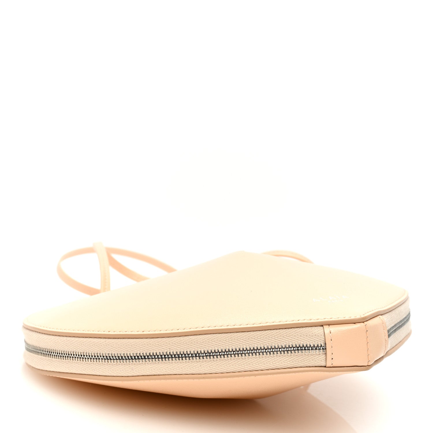 Alaia Calfskin Le Coeur Bag Peche 4 of 8