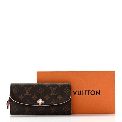 Louis Vuitton Monogram Bloom Flower Emilie Wallet Fuchsia 11 of 11