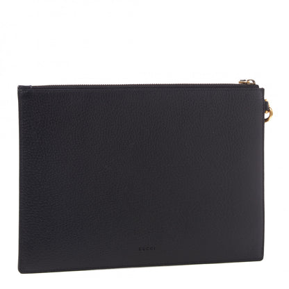 Gucci Calfskin GG Marmont Zip Pouch Black 2 of 8