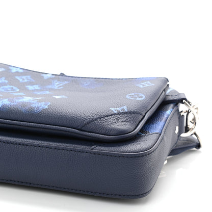 Louis Vuitton Monogram Ink Watercolor Trio Messenger Bag Blue 9 of 9