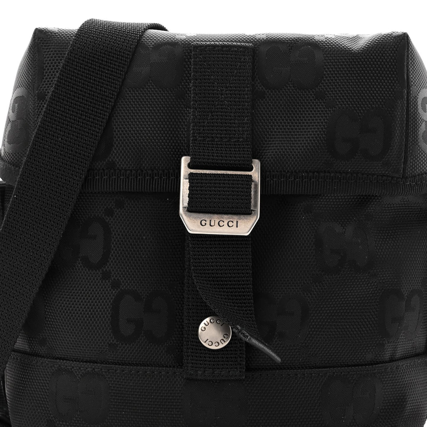 Econyl Nylon Monogram Off The Grid Messenger Bag Black