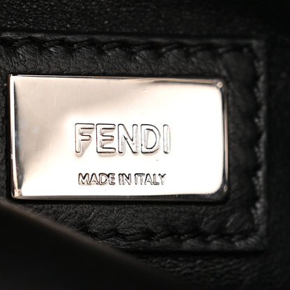 Fendi Nappa Lace Up Mini Peekaboo Iconic Satchel Black 6 of 11