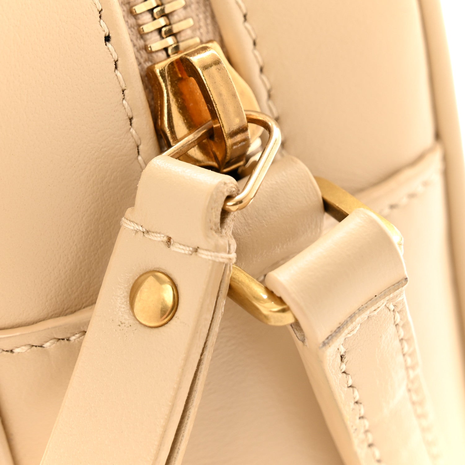Saint Laurent Calfskin Matelasse Monogram Lou Camera Bag Nude Powder 13 of 13