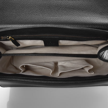 Gucci Cellarius Calfskin GG Marmont Shoulder Bag Black 5 of 7
