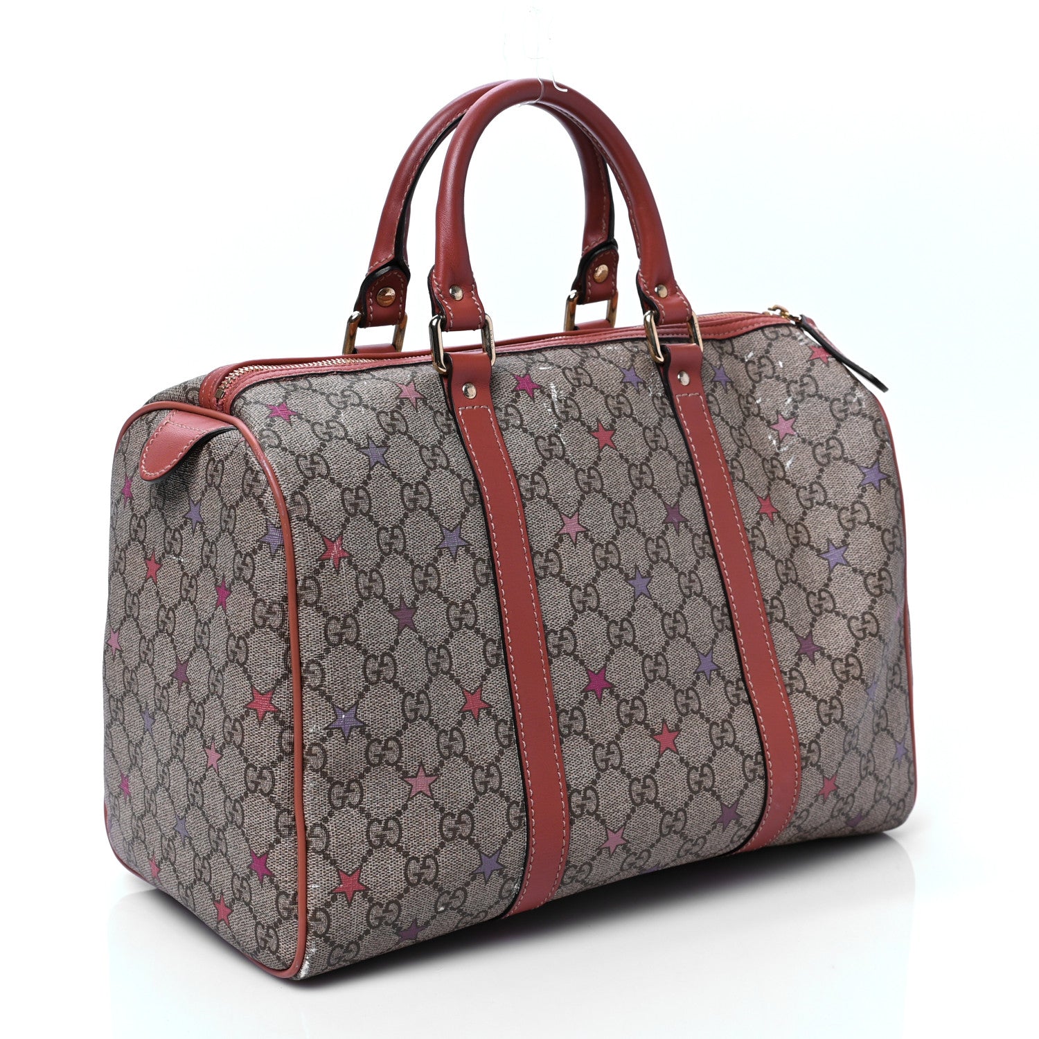 Gucci GG Supreme Stars Medium Joy Boston Pink 3 of 10