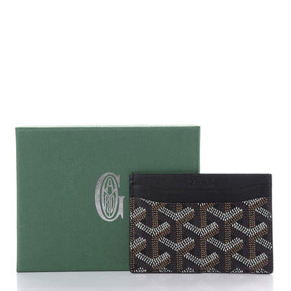 Goyard Goyardine Saint Sulpice Card Holder Black 7 of 7